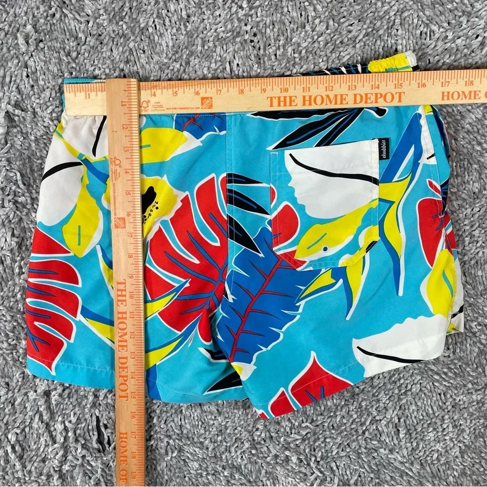 Chubbies Lined Swim Trunks Men's Small Floral Multicolor Beach Summer Tropical - Picture 6 of 7